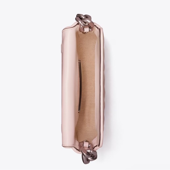 Tory Burch Mini Fleming Soft Crescent Shoulder Bag - Pale Pink - Picture 4 of 8